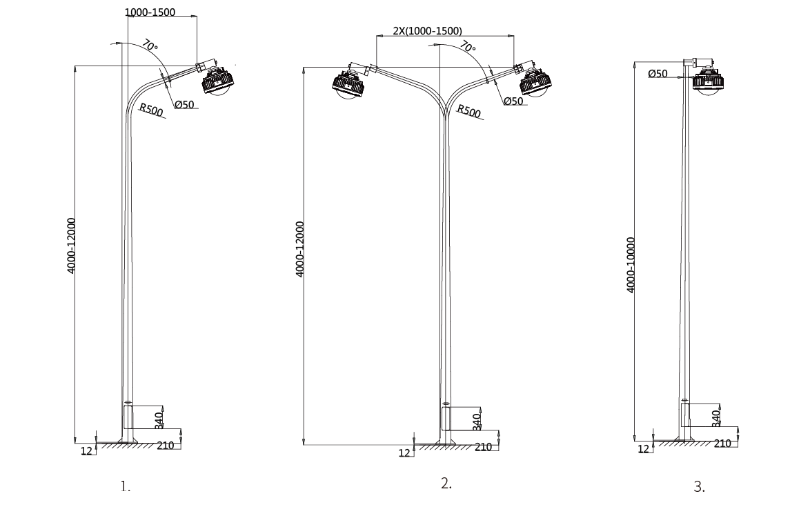 80W Explosion proof street light