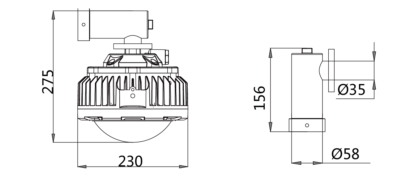 40W Explosion proof street light