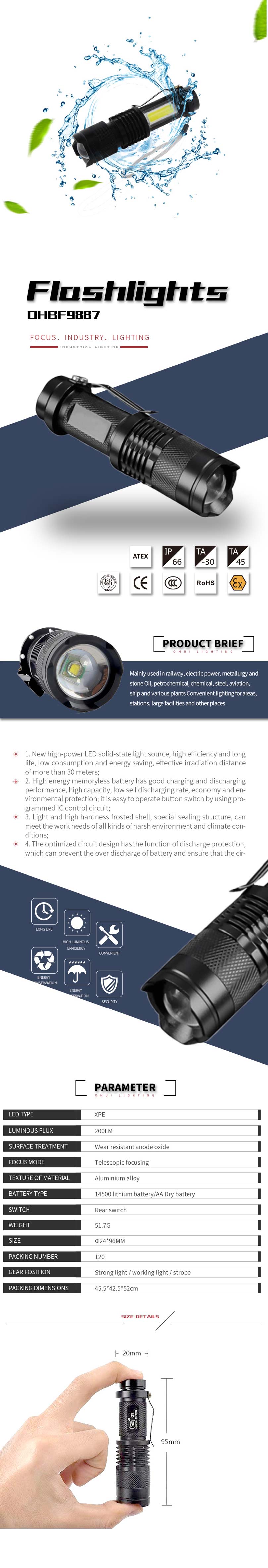 2W Flashlights