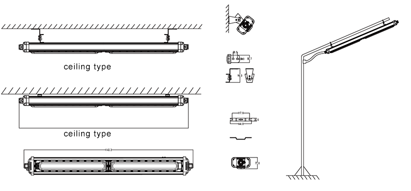 120W Explosion proof linear light